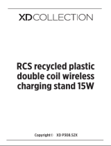 XDCOLLECTION XD P308.52X RCS Recycled Plastic Double Coil Wireless Charging Stand 15W Benutzerhandbuch