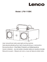 Lenco LFM-110BK Dual Matrix Party Light and Fog Machine Benutzerhandbuch
