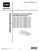 Toro Flex-Force Power System 15.0Ah 60V Pro Battery Pack Benutzerhandbuch