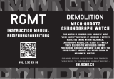 RGMT Meca-Quartz Demolition Chronograph Watch Benutzerhandbuch