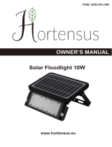 Hortensus HOR-SFL10W Solar Floodlight 10W Bedienungsanleitung