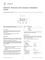 Kilsen PA25/3L Remote LED Indicator Installationsanleitung