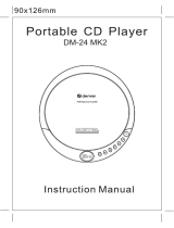 Denver Dm-24 Mk2 Portable CD Player Benutzerhandbuch