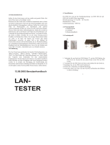 Value LANtest Multi-Network Cable + PoE Tester Benutzerhandbuch