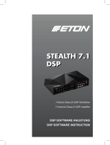 Eton Stealth 7.1 7 Channel Class D DSP Amplifier Benutzerhandbuch