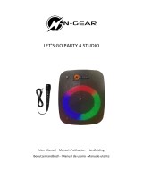 N GEAR PARTY 4 Studio Bluetooth Party Speaker Benutzerhandbuch
