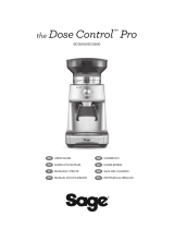 Sage SCG600 The Dose Control Pro Coffee Grinder Benutzerhandbuch