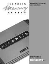 Hifonics Mercury I V2 Class D Digital Mono Amplifier Benutzerhandbuch