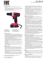 Fiat F2 Cordless Power Drill 21V Benutzerhandbuch