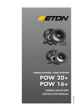 Eton POW 20+ 2-Wege System Loudspeaker Benutzerhandbuch