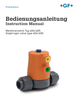 GF Diaphragm valve type 604/605 Benutzerhandbuch