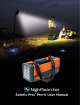 NightSearcher Solaris Pro and Pro-X - High Powered, Long-Life, Portable LED Floodlights with Dual Optics Bedienungsanleitung