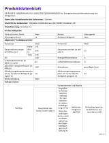 Dometic Drawbar 5S - Product Information Sheet Produktinformation