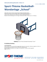 Sport-thieme Basketball-Wandanlage "School" Bedienungsanleitung