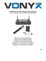 Vonyx STWM-Series VHF Wireless Microphones Bedienungsanleitung