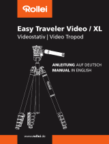 Rollei Easy Traveler XL Video carbon tripod Operation Instuctions