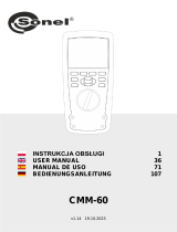 Sonel CMM-60 Benutzerhandbuch
