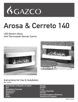 GAZCO Arosa & Cerreto 140 LED Electric Stove Benutzerhandbuch