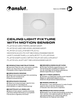Anslut 019880 Ceiling Light Fixture Benutzerhandbuch