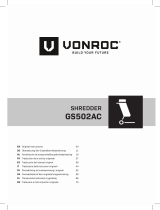 Vonroc GS502AC 2500W Shredder Benutzerhandbuch