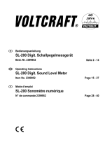 VOLTCRAFT SL-200 Digital Sound Level Meter Benutzerhandbuch
