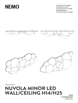 Nemo NUVOLA Minor LED Wall, Ceiling H14, H25 Benutzerhandbuch
