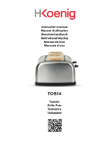 H Koenig H-Koenig TOS14 4-Slice Toaster Benutzerhandbuch