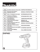 Makita DHP483 Cordless Hammer Driver Drill Benutzerhandbuch