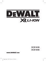 DeWalt DCB183 18V XR Slide 2.0Ah Li Ion Battery Benutzerhandbuch