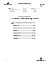 Orthofix 3 Degree Anterior Cervical Plating System Benutzerhandbuch