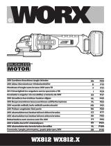 Worx WX812.X 20V Cordless Brushless Angle Grinder Benutzerhandbuch