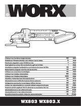 Worx WX803.X Battery Angle Grinder Benutzerhandbuch