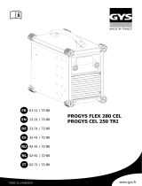 GYS PRO FLEX 280 CEL Inverter Welder Machine Benutzerhandbuch