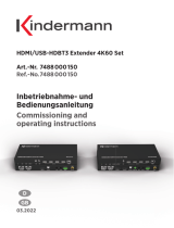 Kindermann 7488000150 HDMI USB-HDBT3 Extender 4K60 Set Benutzerhandbuch