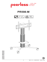 PEERLESS-AV peerless-AV PR598-M Flat Panel Motorised Trolley Benutzerhandbuch