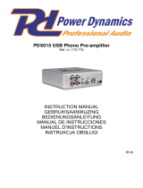 Power Dynamics PDX015 Benutzerhandbuch