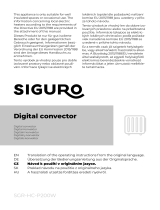 SIGURO SGR-HC-P200W Benutzerhandbuch