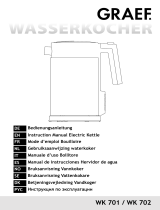Graef WK 701 Stainless Steel Electric Water Kettle Benutzerhandbuch