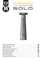 MicroTouch Titanium Solo Rechargeable Trimmer Benutzerhandbuch