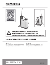 Parkside 16 L Backpack Pressure Sprayer Benutzerhandbuch