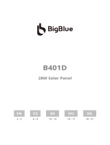 BigBlue B401D 28W Solar Panel Benutzerhandbuch