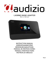audizio LIVORNO Internet Radio DAB+ and WiFi Adapter Bedienungsanleitung