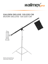 Walimex Pro GALGEN DELUXE 120-220 CM Telescope Arm Benutzerhandbuch