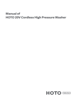HOTO 20V Cordless High Pressure Washer Benutzerhandbuch