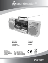 Soundmaster SCD1980 Benutzerhandbuch