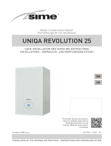 Sime Uniqa Revolution 25 Boiler Combination Heater Bedienungsanleitung