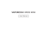 Vaporesso Xros Mini Pod System Kit Benutzerhandbuch