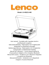 Lenco LS-440BUBG Turntable Bedienungsanleitung
