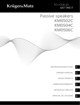 Kr ger Matz Kruger Matz KM0506C passive speakers Bedienungsanleitung