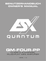 Quantum QM-FOUR-PP 4-CHANNEL PLUG+PLAY MINI AMPLIFIERVERS Bedienungsanleitung